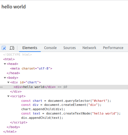 hello-world (Web APIを使うバージョン) の実行結果
